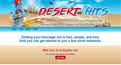 Desktop Screenshot of deserthits.com